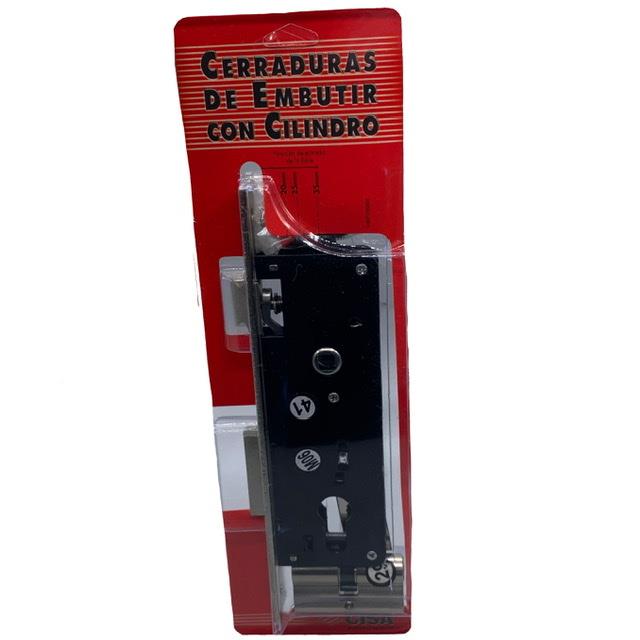 Cerradura de Embutir Cisa 35Mm 2 Pases