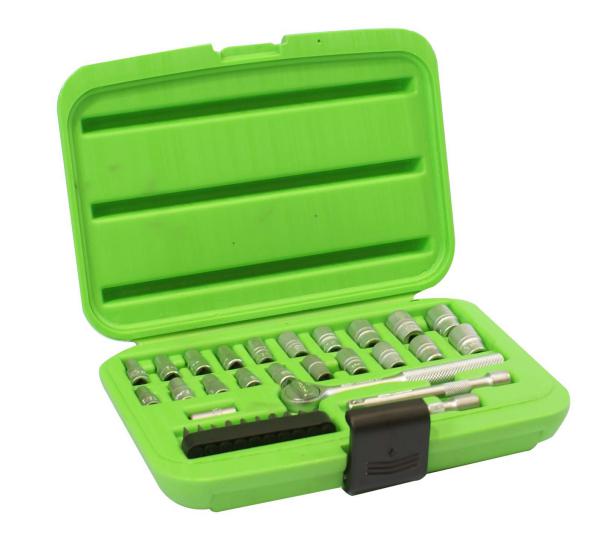 Juego de Dados Autoclet 35Pzs Metrico/Sae 1/4"