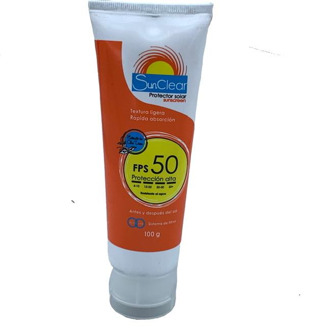 Protector Solar 50 Fps 100 Gr Sunclear