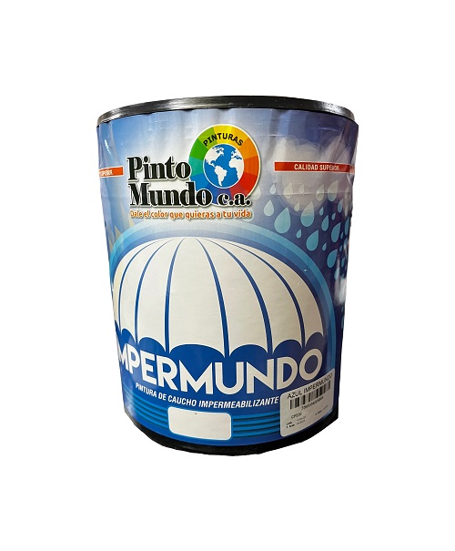 Pintura Impermeabilizante Azul Galón Pinto Mundo