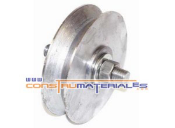 Rueda para Porton 3" Sin Base con Rolin Canal V