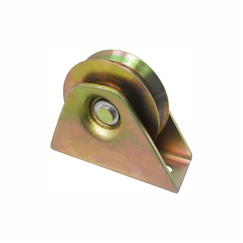 Rueda para Porton 2-1/2" con Base con Rolin Canal V