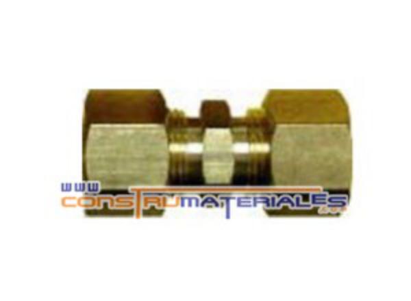 Union de Compresion 1/4" Bronce