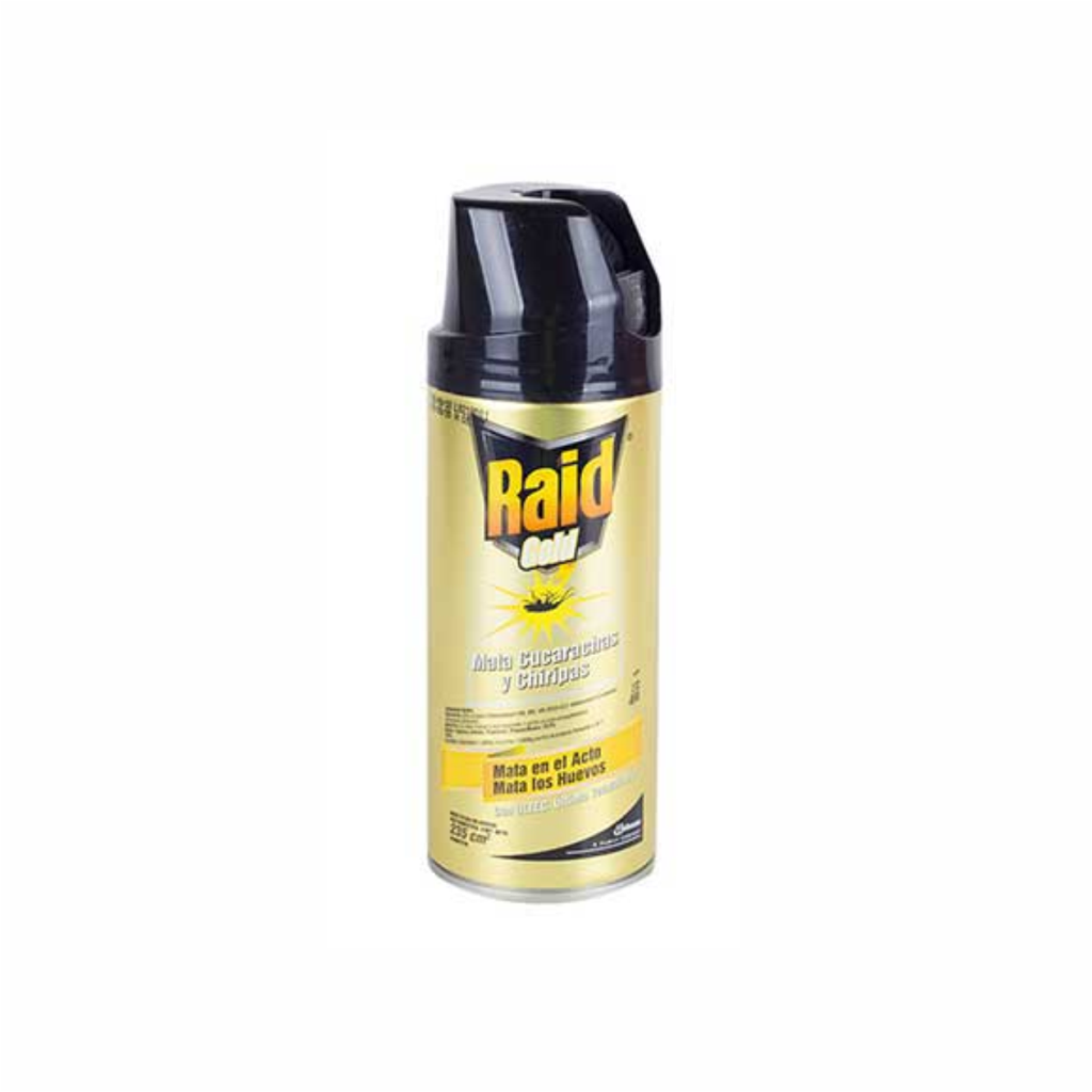 Raid Gold Aerosol 235ml - Grupo Construmateriales