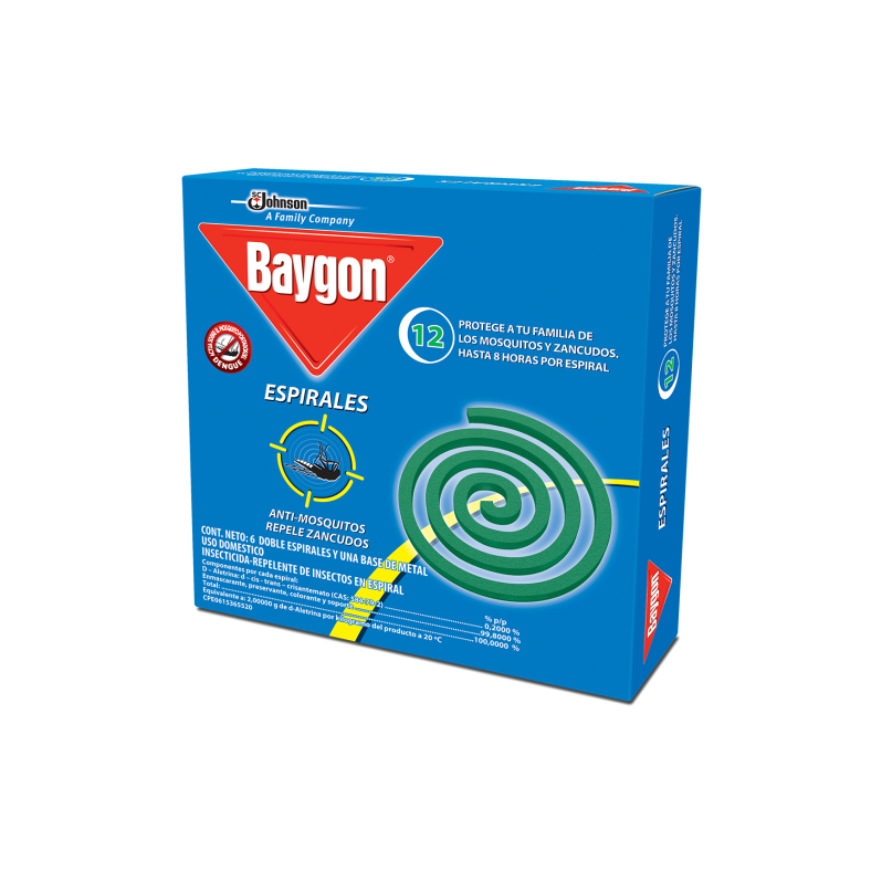 Baygon Espirales Anti Mosquitos Caja de 12 Und