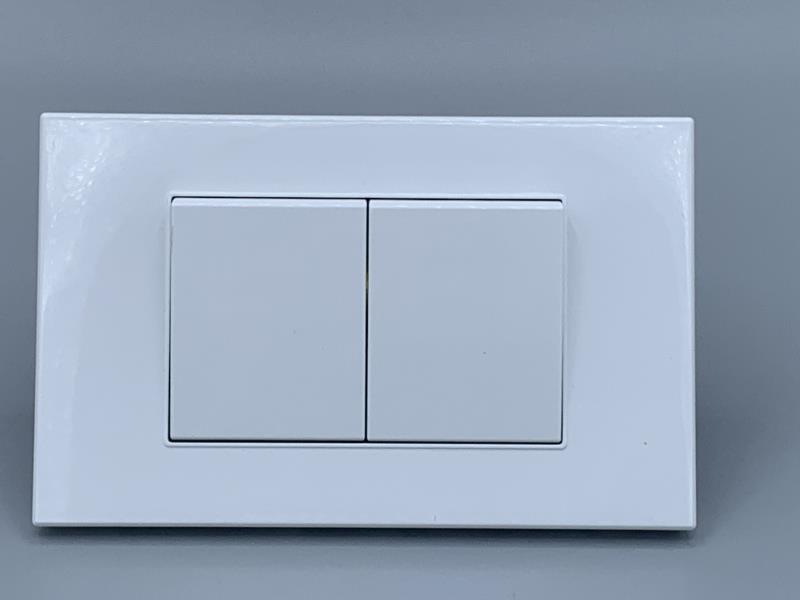 Interruptor Doble Blanco Deluxe