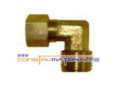 Conector Macho de Compresion 90 3/8X1/4