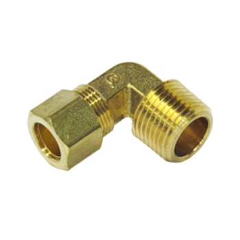 Conector Macho de Compresion 90 1/2X3/8