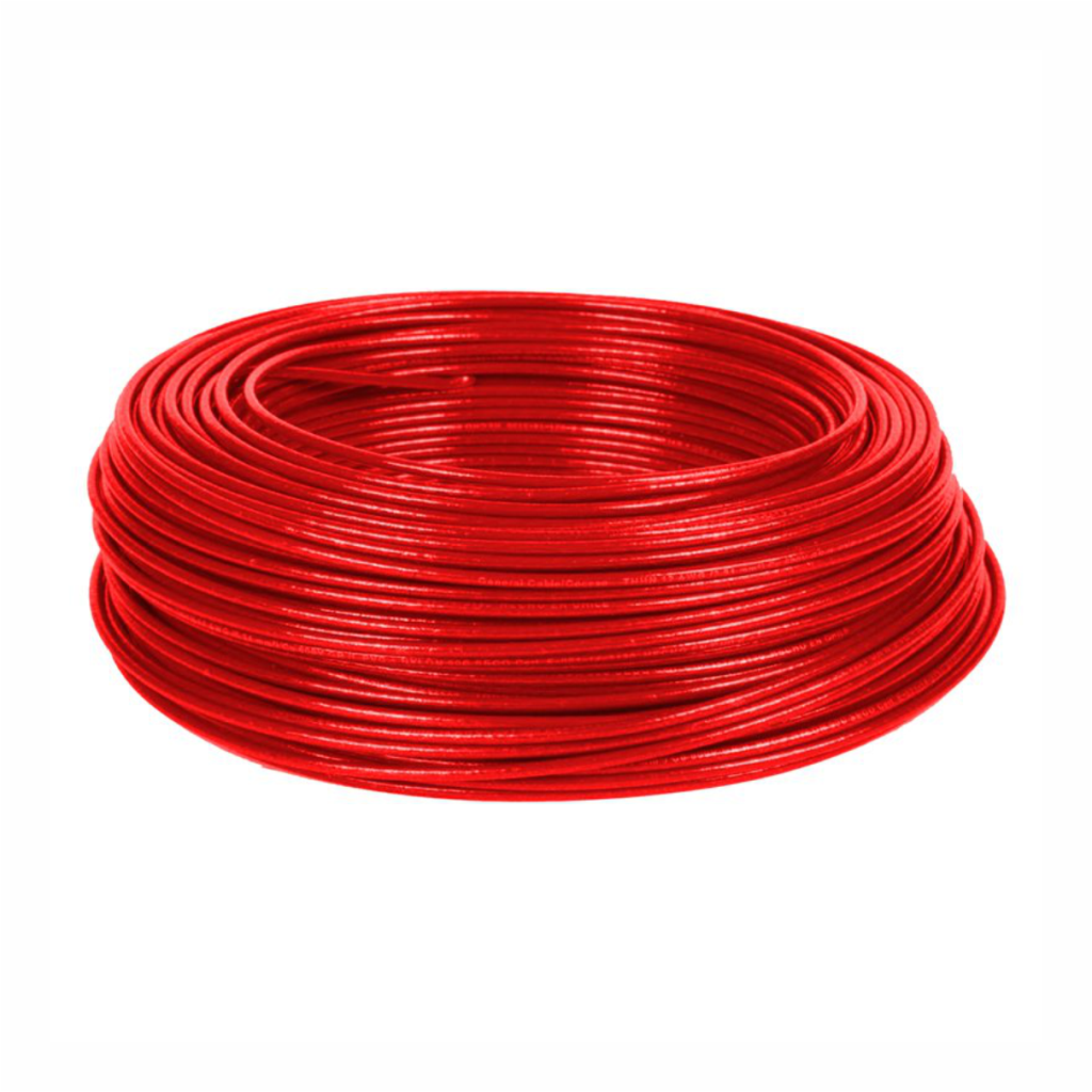 cable thhn/thw #12 rojo rollo 100ml
