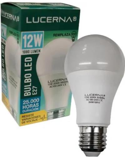 Bombillo Led Bulbo 12W E27 Luz Fria Lucerna