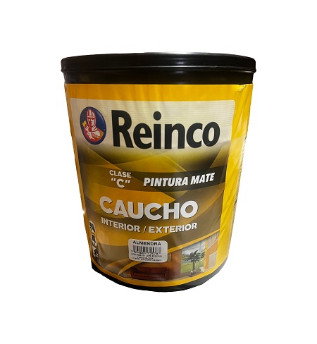 Pintura Mate Caucho Almendra 1 Galon Clase C Reinco