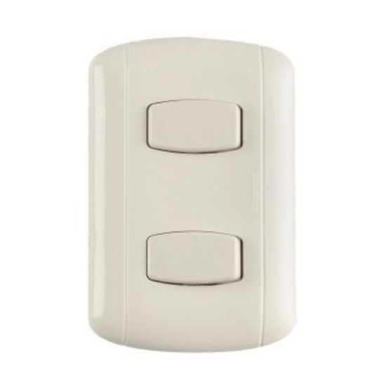 Interruptor Doble Blanco 1V Bticino