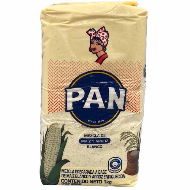 Harina Pan Mezcla de Maiz y Arroz Blanco 1 Kg