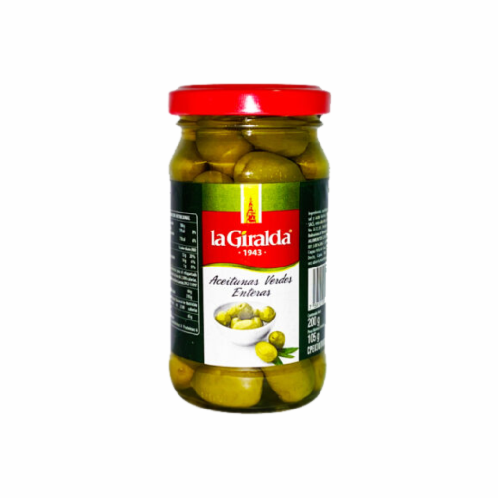 Aceitunas Verdes Enteras la Giralda 200Gr