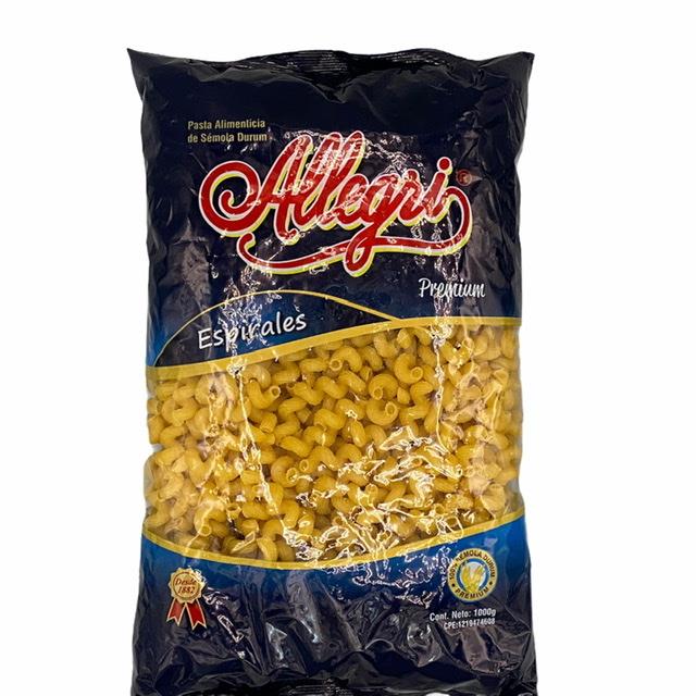 Pasta Corta Espirales Allegri 1 Kg