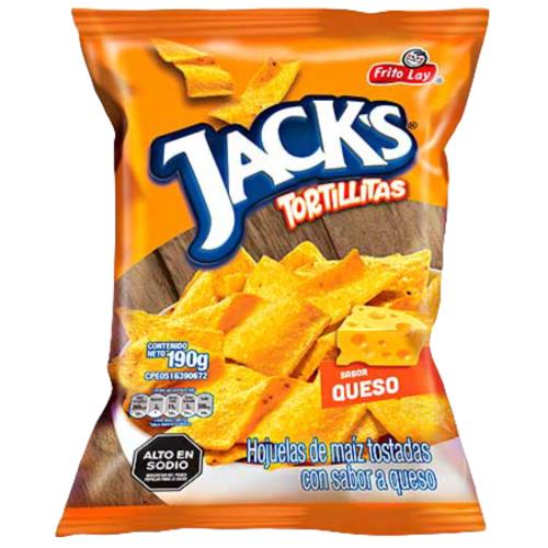 Tortilla Jacks Queso 190G