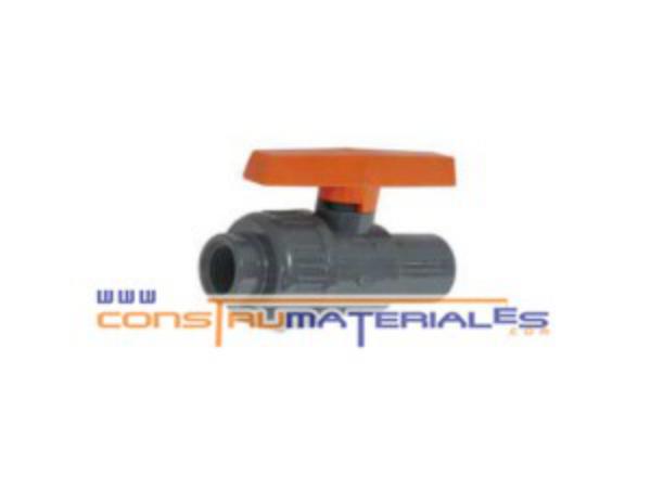 Valvula de Bola Pvc Pegar 1" C/ Union Tubrica