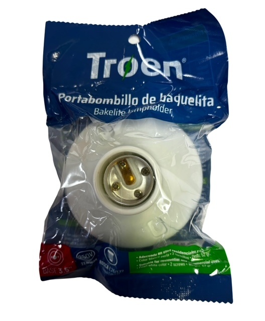 Socate para Bombillos Rosca E27 Base 3.5" 120V Troen