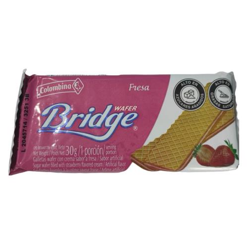 Galletas Wafer Bridge Fresa