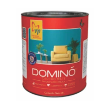 Pintura Caucho Mate Domino Negro Infinito 1 Galon