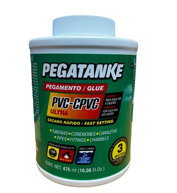Pegamento Pvc -Cpvc Pegatanke 475Ml