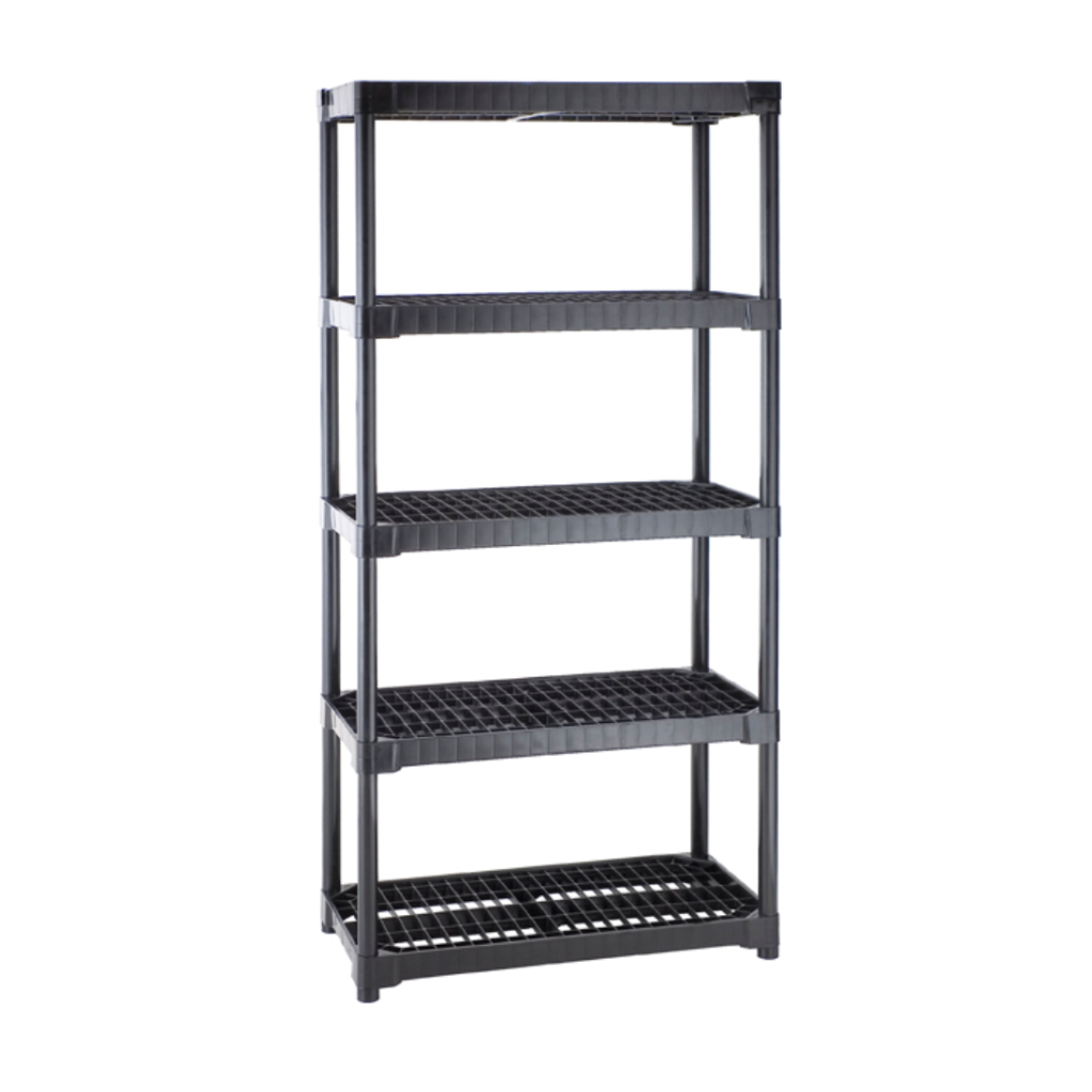 estante organizador manaplas 5 anaqueles negro