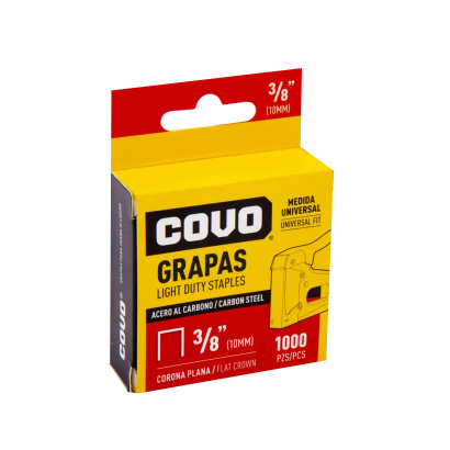Grapas Corona Plana 10Mm 3/8" Covo