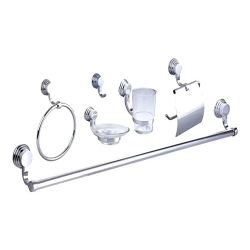 Juego de Baño Cromado 6 Piezas Griven