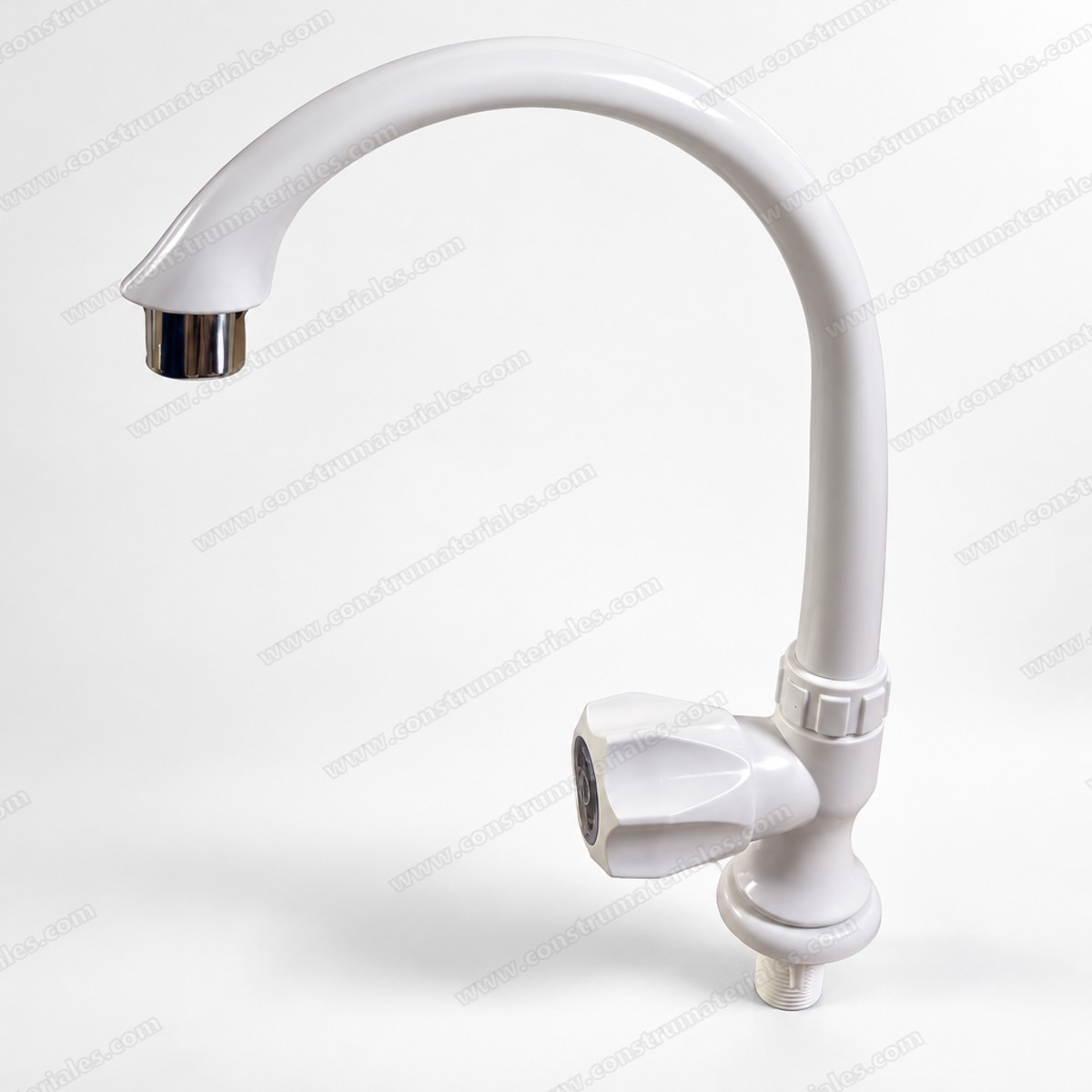 Griferia Fregadero Individual Blanco Griven
