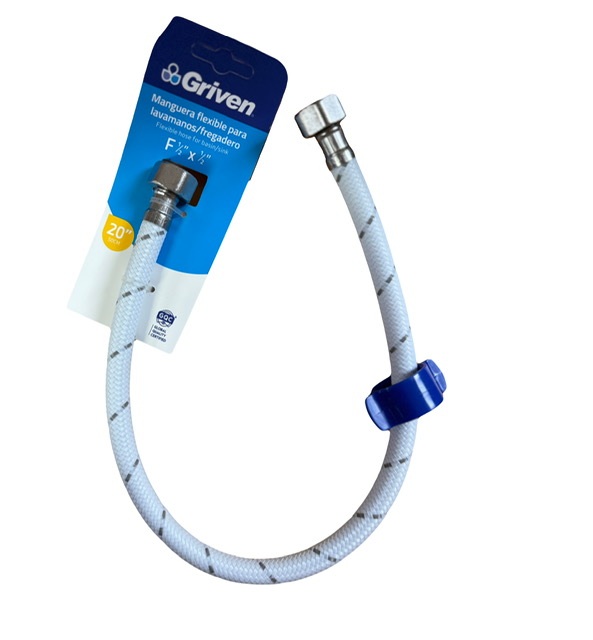 Canilla Flexible 50Cm 1/2" X 1/2" Fregadero Griven