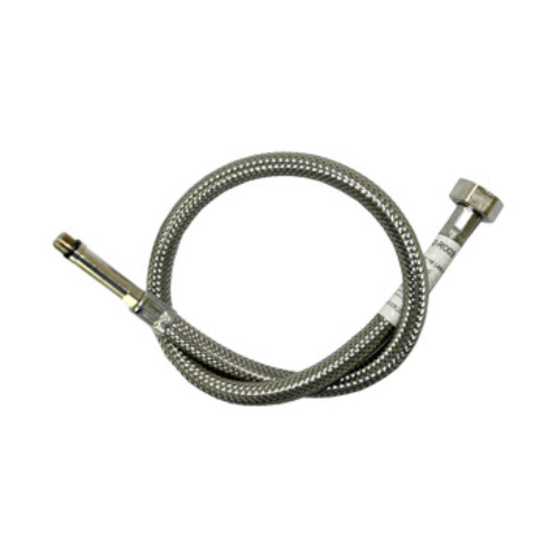 Canilla de Acero Inox Flexible Monomando 1/2X 3/8X 45Cm Valvtech