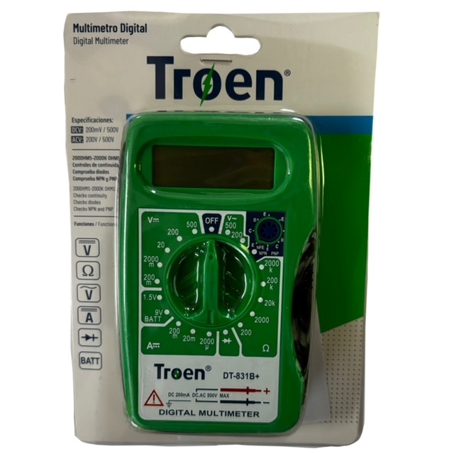 Probador de Voltaje Digital Troen Dt-831B