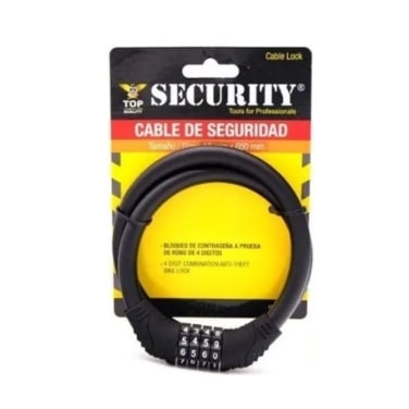 Cable Candado de Seguridad P/Bicicleta 65Cm Security