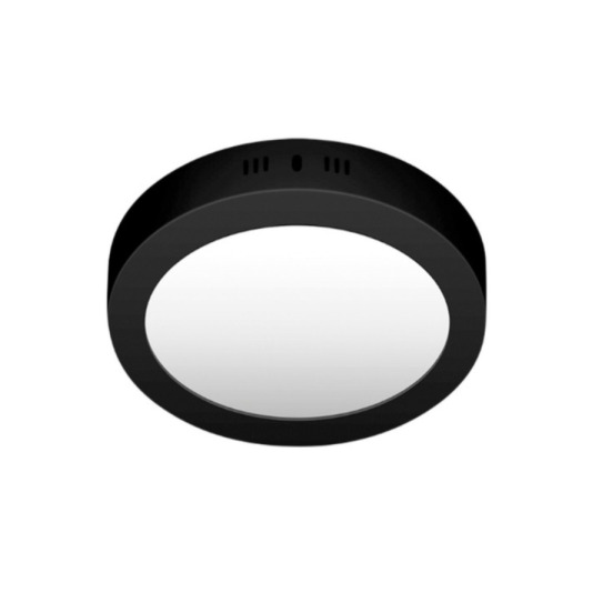 Lampara Led Negra Superficial Redonda 6W 11 Cm Angel Light