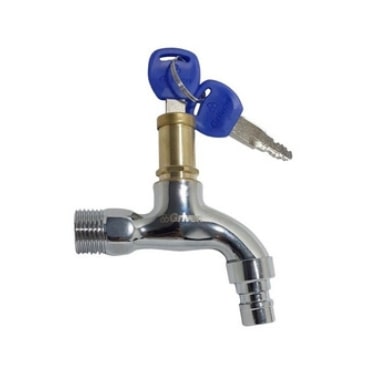 Llave de Chorro 1/2" Cromada Antirrobo Griven