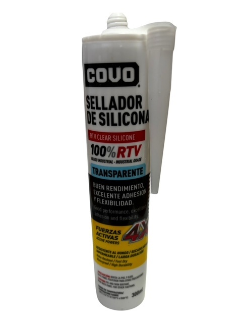 Silicon Transparente Uso General Antihongo 300Ml Covo