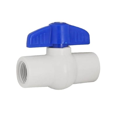 Valvula 3/4" de Pvc con Rosca Griven