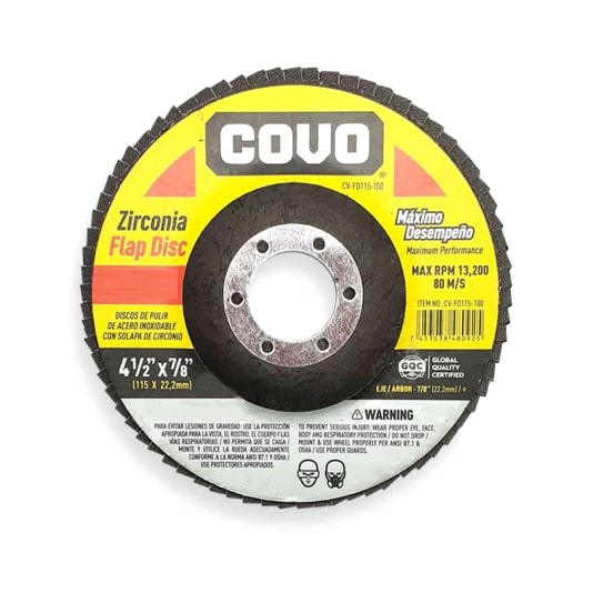 Disco Abrasivo 4 1/2" G60 para Pulir Covo