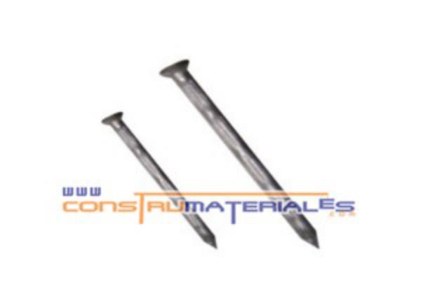 Clavo de Acero Ranurado 4" por Und