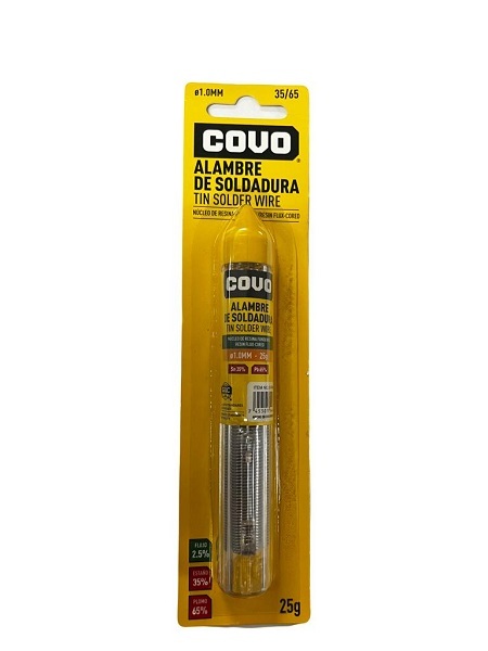 Alambre para Soldadura Estaño 1.00Mm Covo