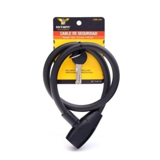 Cable de Seguridad para Bicicleta 74Cm Security