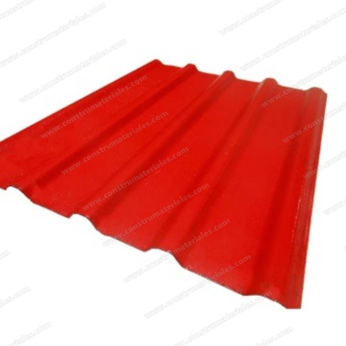 Lamina Polipropileno 3.66 X 0.67X Mts C1.3 Pvc Acanalada Roja