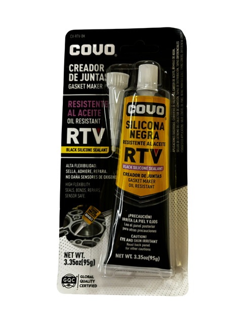 Silicon Negro 95G Resistente Al Aceite Covo