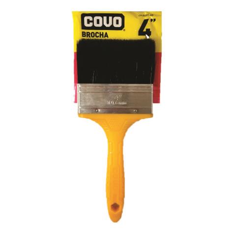 Brocha 4" Cerdas Naturales Negro Covo