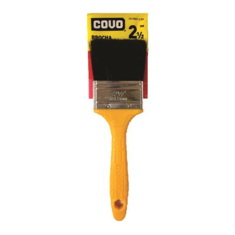 Brocha 2 1/2" Cerdas Naturales Negras Covo