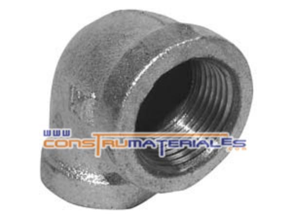 Codo Reducido Galvanizado 1" X 1/2"