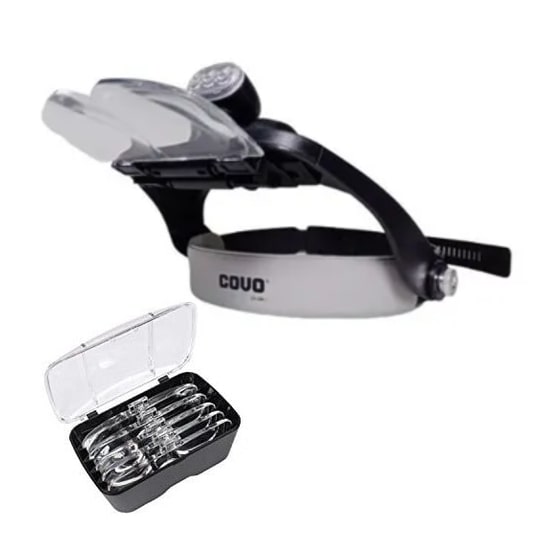 Lupa Optovisor de Aumento con Luz Led Covo