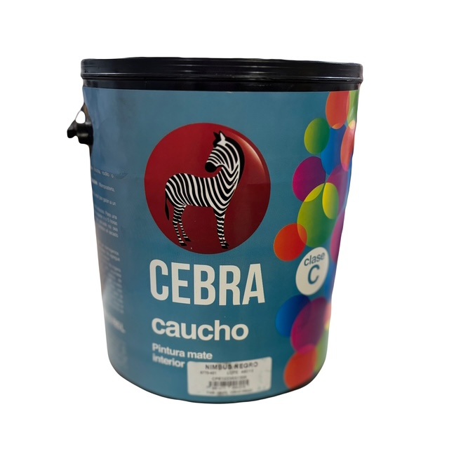 Pintura Mate Caucho Negro 1 Galon Clase C Cebra