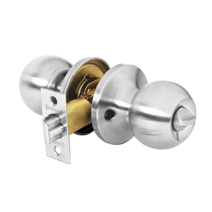 Cerradura de Pomo Cromada para Baño Covo