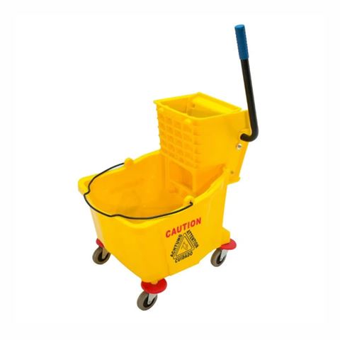 Tobo Trapeador Plastico Amarillo 30L